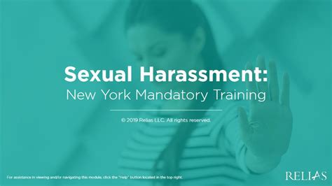 NY finalizes new sexual harassment prevention training